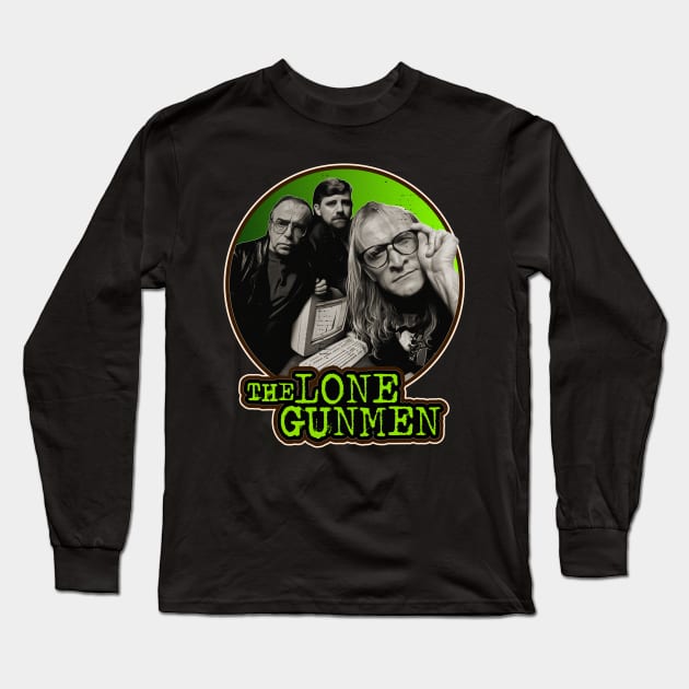 The Lone Gunmen Long Sleeve T-Shirt by darklordpug